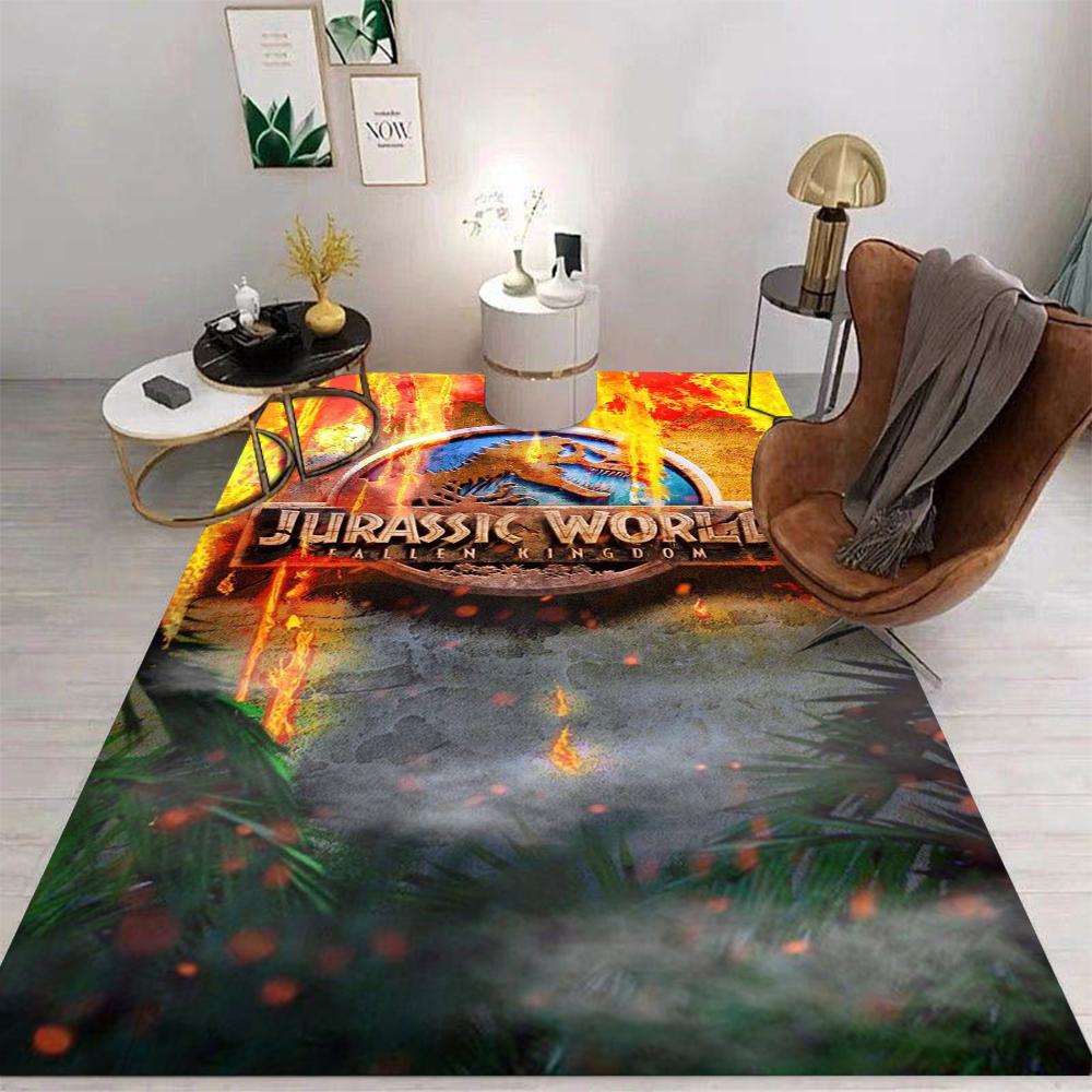 Dinosaur Theme J-Jurassic Park Carpet Living Room Sofa Decor Rug Kid Bedside Soft Carpets Game Room Mat Hallway Rug Gift