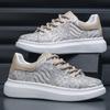 Fashion Men's Totem Print Designed Fashion Trend Casual Shoes 2025 Spring New Thick Soled Comfortable Breathable Sports Chunky sneakers