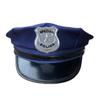 Adult Police Hat Octagonal Flat Top Hat Role Play Fun Props U.S. Police Hat Uniform Accessory Halloween Mardi Gras Party