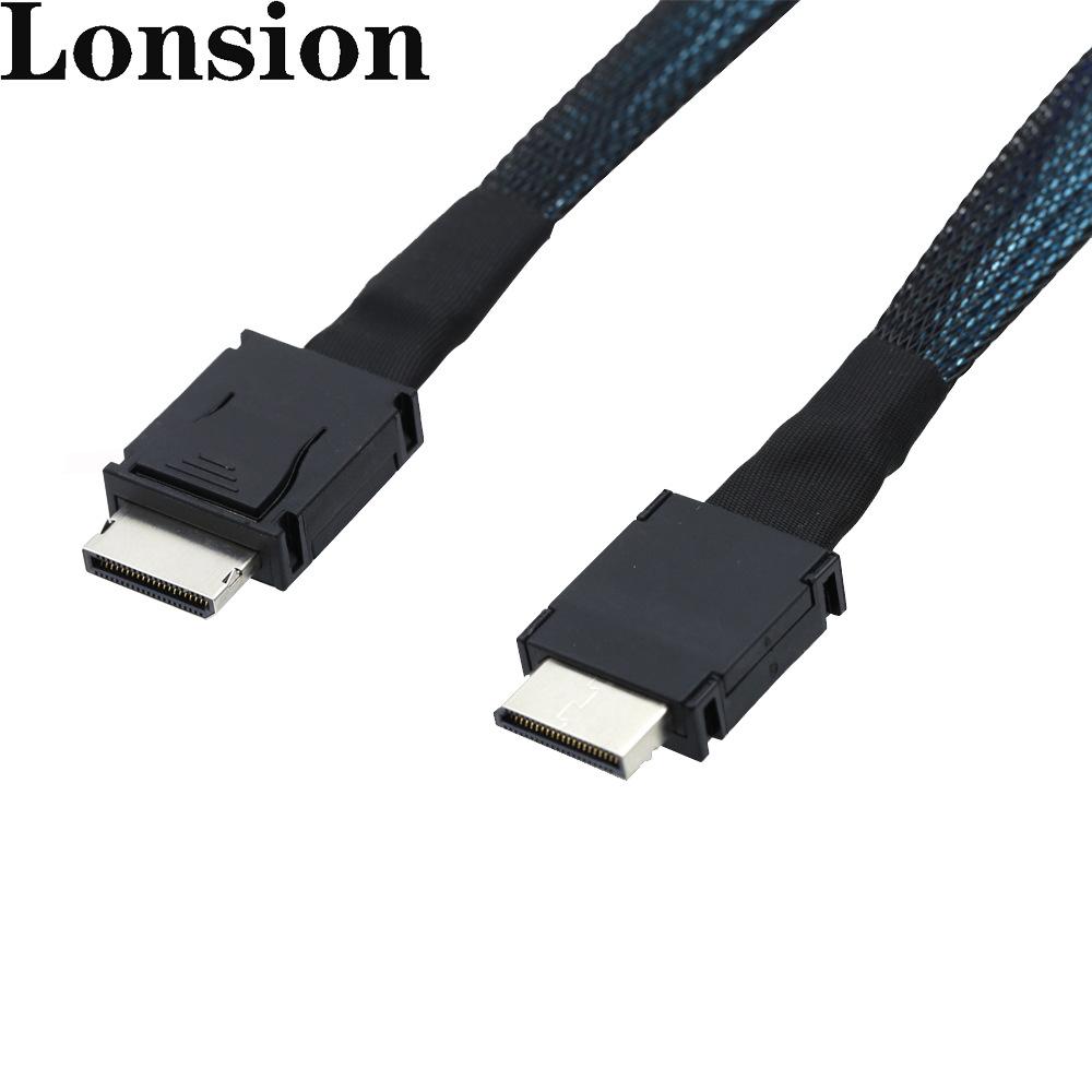 PCIe Oculink SFF-8611 4i to Mini SAS SFF-8611 4i High-Speed Server Cable