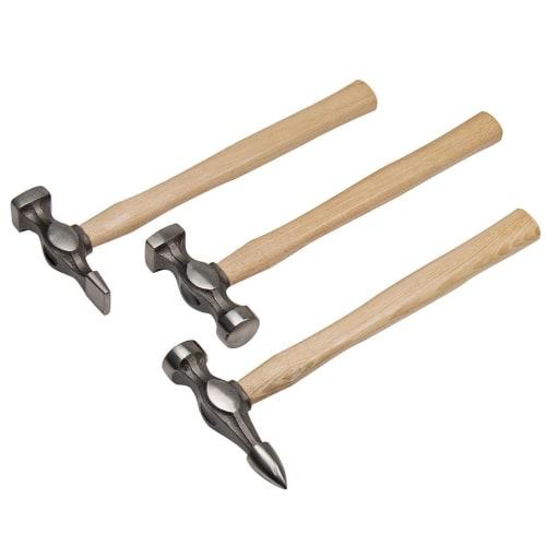 STRAIGHT Sheet Metal Hammer Set, Polished, 19-0105