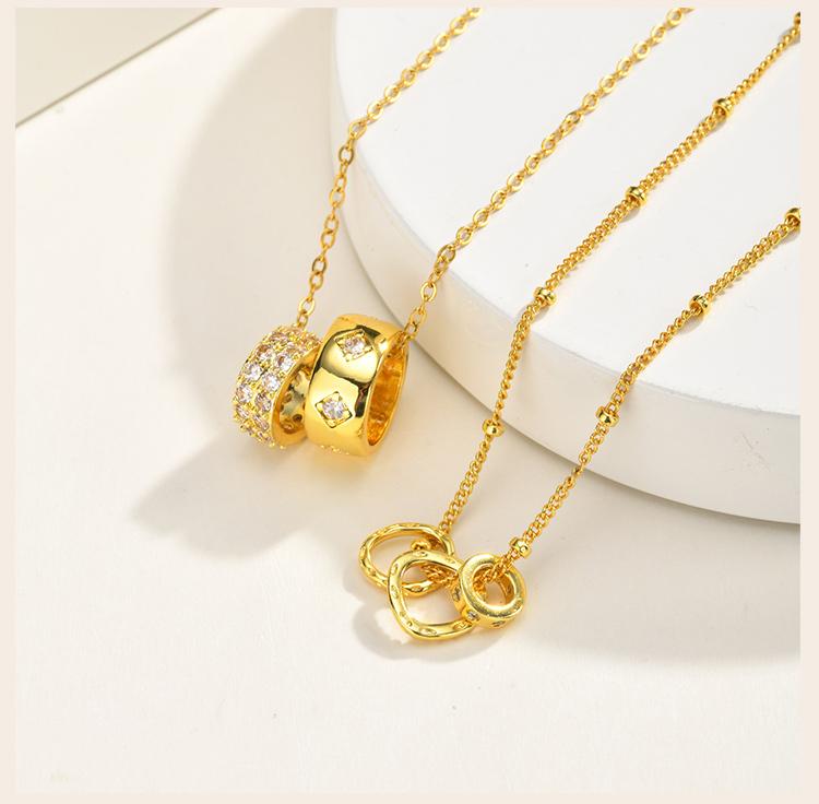 Stainless Steel Lucky Pendant Necklace, Dainty Party Jewelry Gift for Women