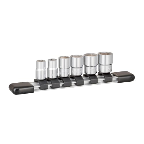 TONE socket set (hexagonal, with holder) HS206, insertion angle 6.35mm (1/4"), 6 items included