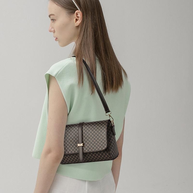 Yogodlns Fashion Bucket Bag Women Luxury Designer Shoulder Crossbody Bag Ladies Small Handbag Retro PU Leather Shopping Totes