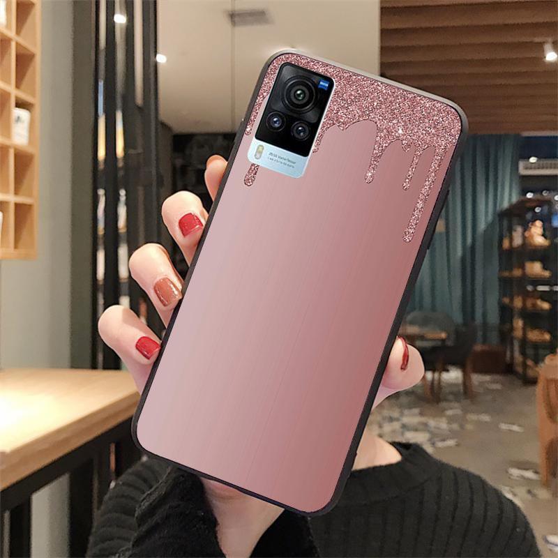 

Блестящий розовый, синий, черный чехол для телефона VIVO V21E V21 V23 V23E V2109 Y53S Y33S Y55 Y76 Y31 Y21 Y72 Y01 Y21S Y11S VIVO V21E 4G