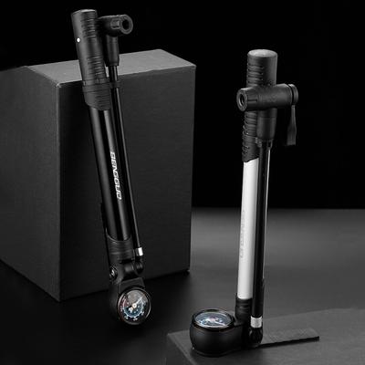 BENGGUO 120PSI Mountain Bicycle Pump with Gauge for Electric Bike Motorcycle Car High-pressure Bike Tire Inflator Pump