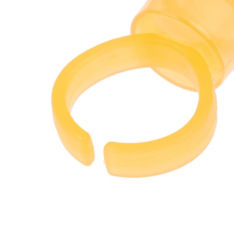50Pcs Tattoo Pigment Ink Ring Cup Holder With Lid Cover Cap For Microblading