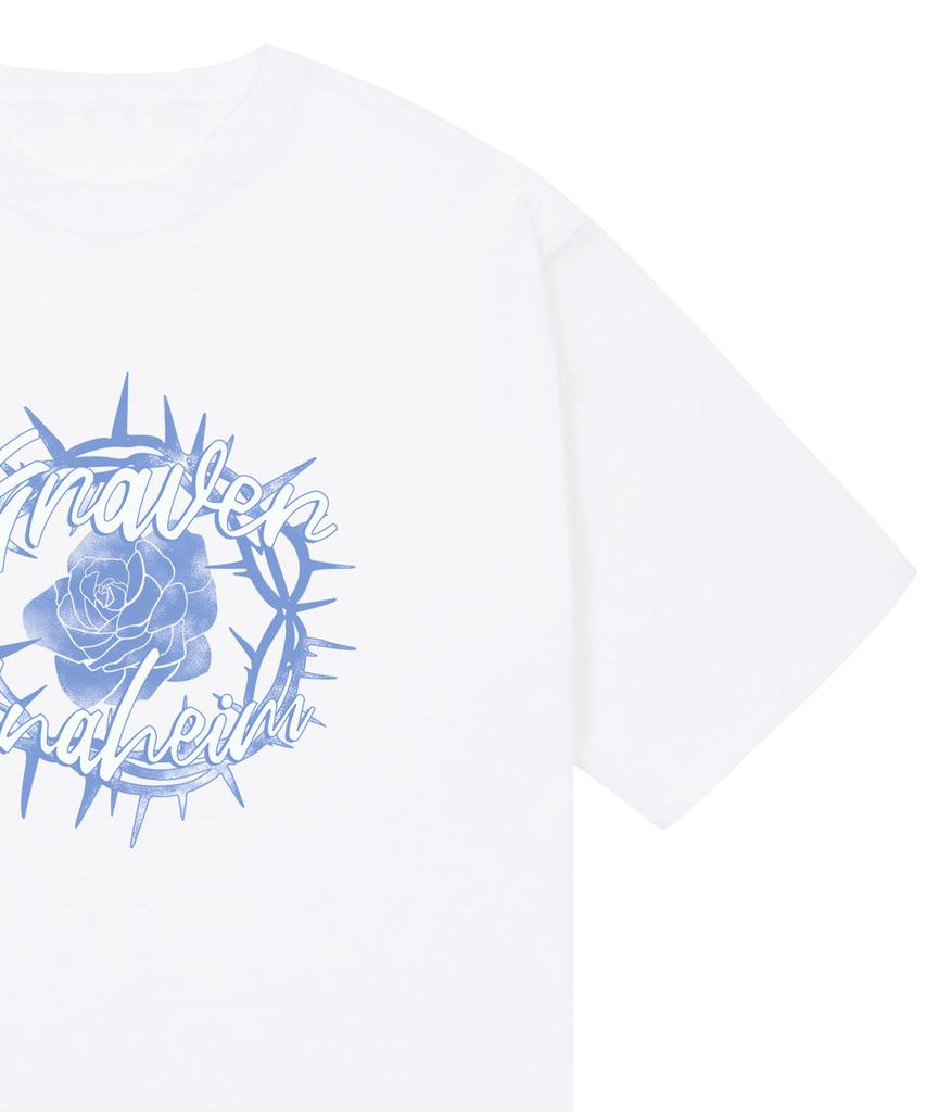 GRAVER [Unisex] Romantic Rose Short Sleeve T-Shirt_White