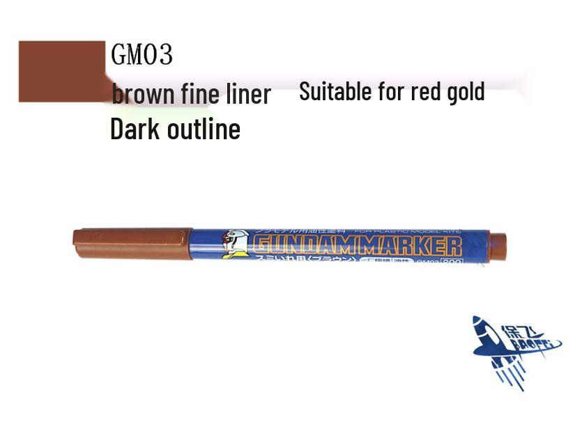 Gundam Mr. Color Oil-Based Lining Pen & Eraser Tool for DIY Touch-Up