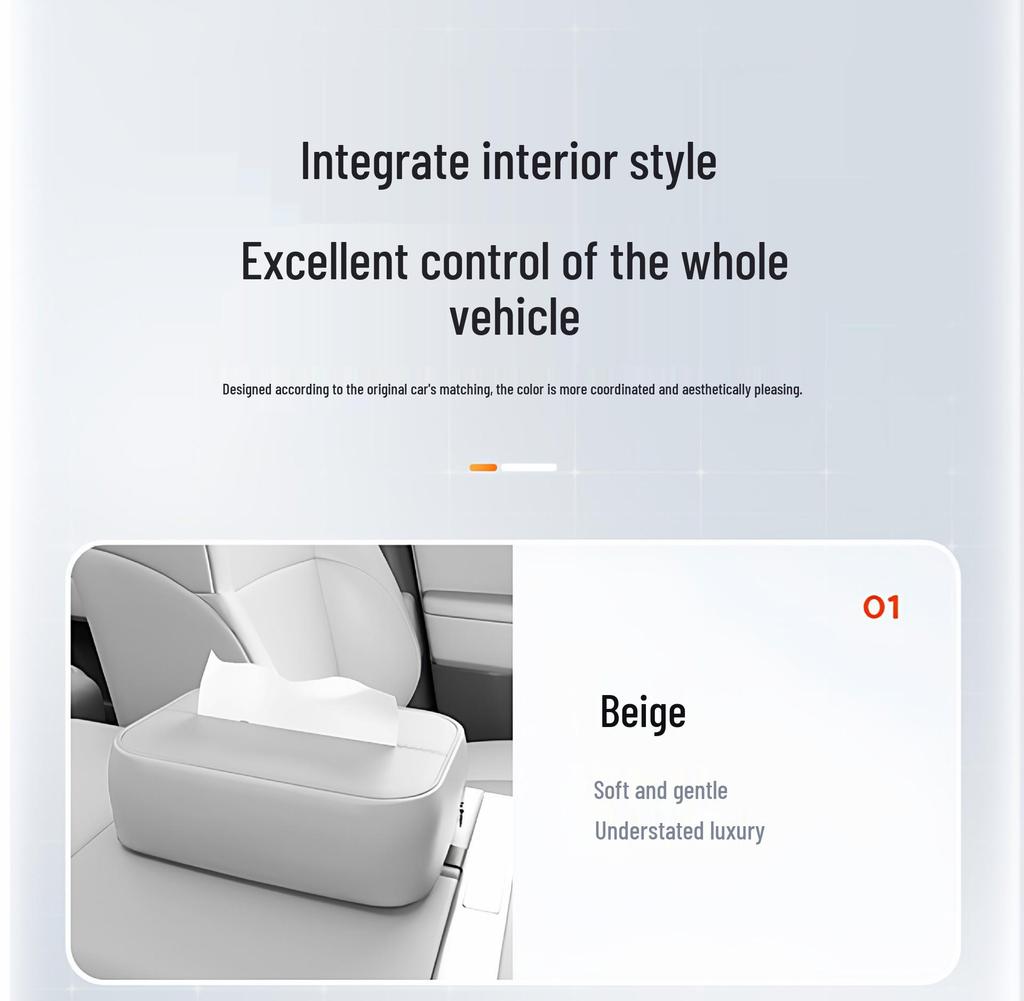 BYD Xia 2025 Model Car Armrest Tissue Box & Seat Interior Accessories