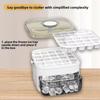 50-Cube Ice Maker with Easy Press Cap with Easy-press Lid Large Capacity Ice Cube Machine Reusable Food-grade Ice Cube Mold