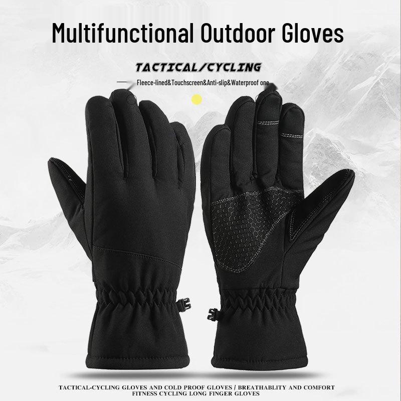 Herren Rutschfeste Winddichte Wasserdichte Touchscreen-Handschuhe für Herbst/Winter Bergsteigen und Radfahren