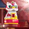 Attracting Wealth Desktop Wake Lion Statue Solar Shaking Head Ornament  Home Car