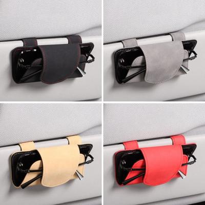 Stable Car Sunglasses Holder Case Multifunction Magnetic Glasses Clip  Car Interior
