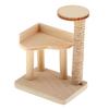 1/12 Wood Handmade Dollhouse Mini Cat Tree Scratching Post Miniatures Furniture Model Decor for DIY Toys