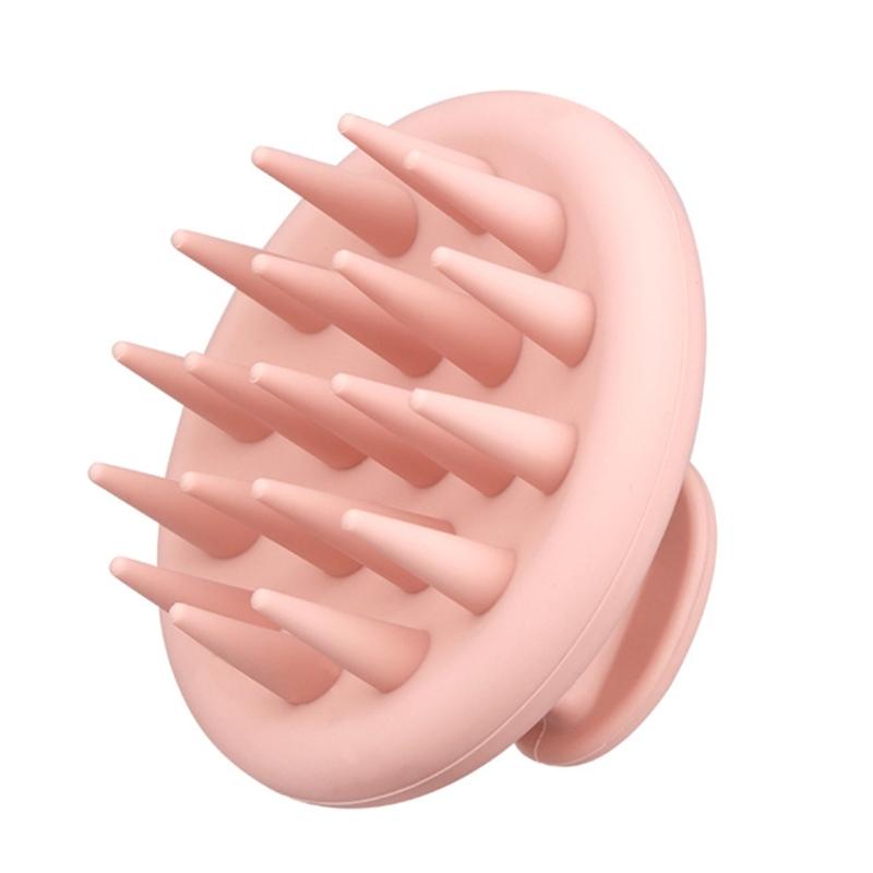 Einzigartiges Design Silikonkopf Körper Kopfhaut Massagebürste Rutschfeste Haarpflegegeräte zur Kopfhautreinigung und Entspannung