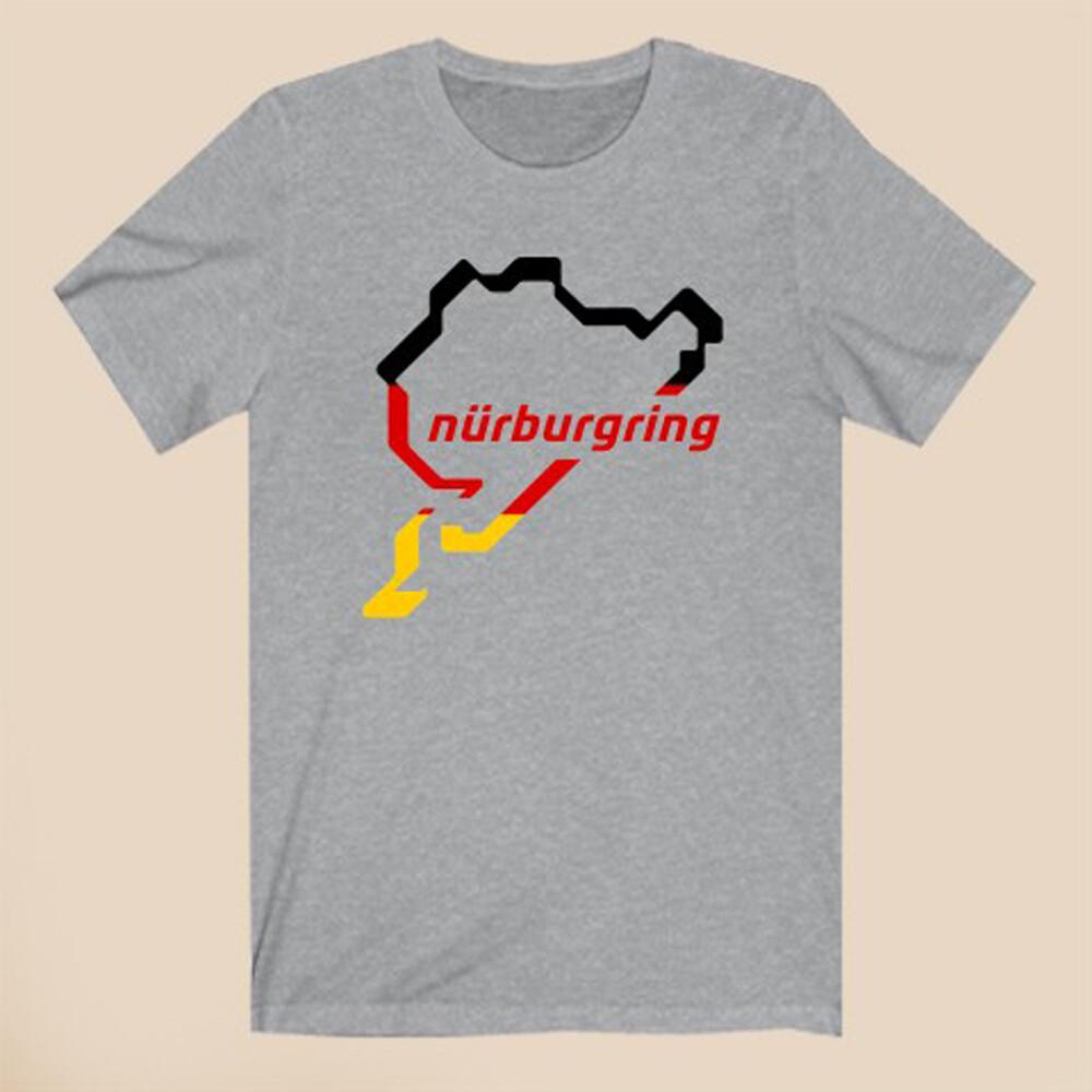 

Nurburgring German Race Men s Grey T-Shirt Size S-5XL Unisex T-Shirt M