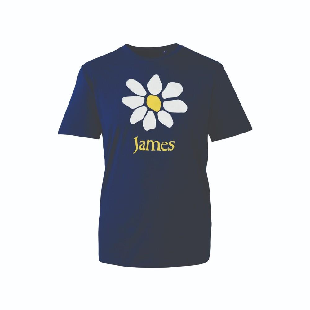 James Daisy Flower TShirt Cute Floral Graphic Name Tee Personalized Gift Tee S
