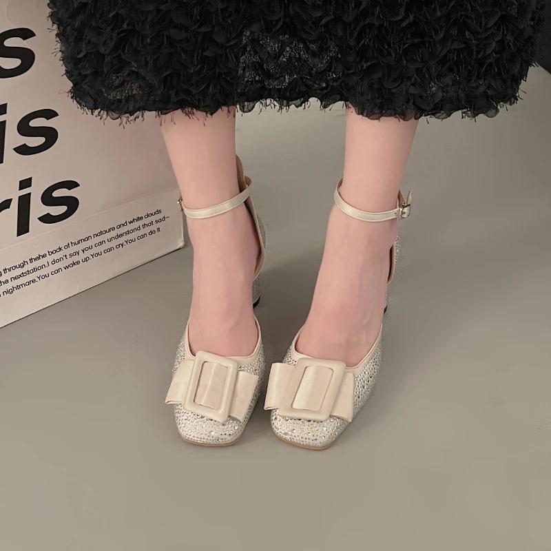 Fashion 2024 Summer New Fashion Dress Party Banquet Sandals for Women Europe and America High Heels Designer Sexy Elegant  Shoes