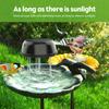 Solar Water Wiggler for Bird Bath Round Shaped 5V 0.5W Solar Powered Water Agitator Bubbler for Garden Pond Decoration NO Batter