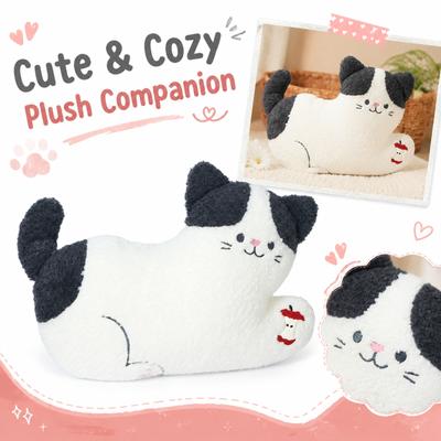 Plush Stuffed Animal Cat Toy Soft Fabric Material Sitting Cat Design Decorative Plush Doll for Home Office Display or Gift