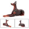 Doberman Pinscher Model Cognitive Ability Burrs-free Smell-less Action Figure Toy Doberman Pinscher for Children