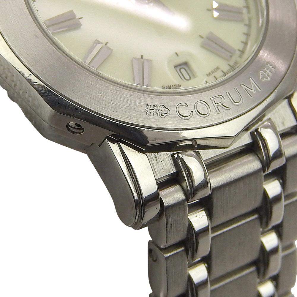 Corum Admirals Cup Watches 39.130.20.V585 IvoryDial Stainless Steel Quartz Analog Display Women Used