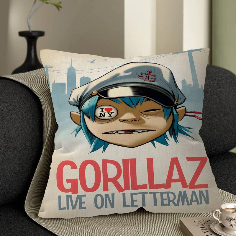

Nordic Pop Gorillaz Cushion Cover Decorative Pillow Sofa Home Decor case pillow cases 30x30 cm
