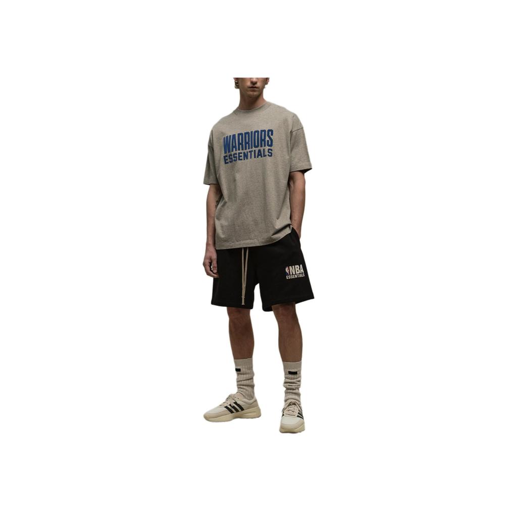 Fear of God Essentials x NBA Golden State Warriors Tee Grey Blue Unisex Tops 125AL244102F