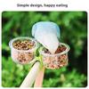 Parrot Food Bowl Feeder Cup With Clip Small Pet Bird Feeding Basin Bracket Feeder Water Bowl Bird Cage Feeder Pet Accessories