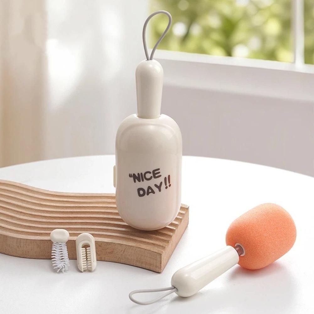Portable Cup Cleaning Brush Foldable Wine Brush Space Saving Cup Scrubber  Office Use