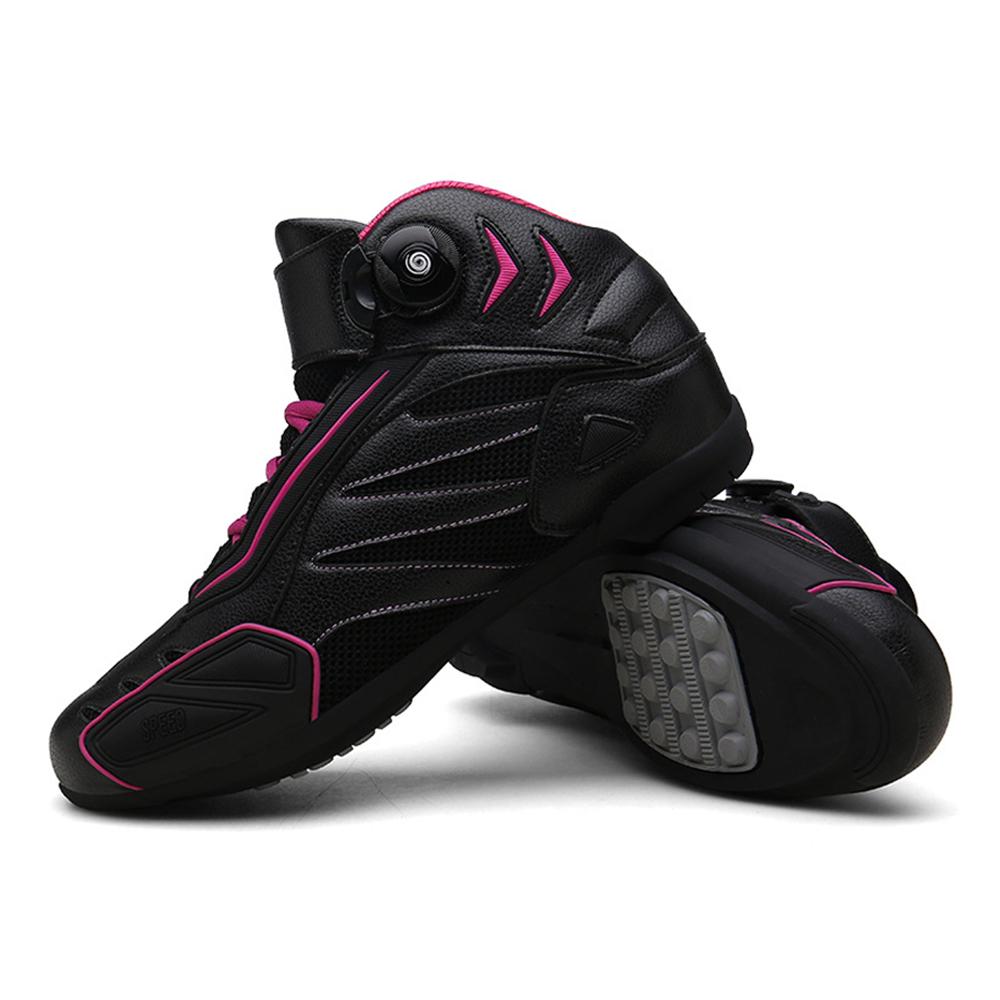 Motorradstiefel Herren Nietenstiefel Verschleißfester Motocrossstiefel Atmungsaktive Motorradschuhe Rutschfeste Motorradausrüstung