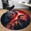 1PC Game of Warriors Office Round Rug, Non-slip, Soft and Durable Office Rug for Interior Decoration, Perfect for Office, Beautiful Decoration