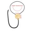 Vintage Unregelmäßige Metallrose Runde Etikette Verstellbare Seilkette Western Cowboy Stil Halskette Frauen Personalisierter Schmuck