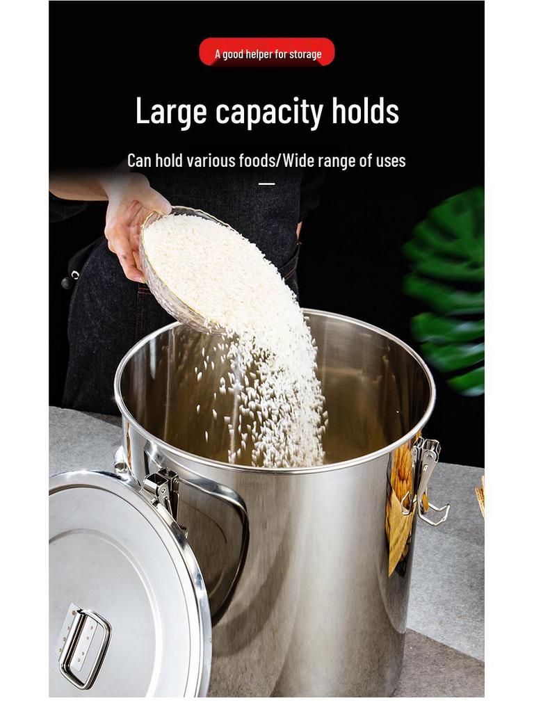 Barril Sellado Multiusos de Acero Inoxidable 304 para Almacenamiento de Vino, Té, Leche, Fermentación, Aceite o Arroz