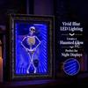 Dark Style Home Decor LED Dancing Skeleton Frame Decor, Glowing Spooky Night Light for Decorative Picture Holder Desk Shelf, Halloween Party