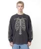 Gobeullu Bones Washed Long Sleeve (Charcoal)