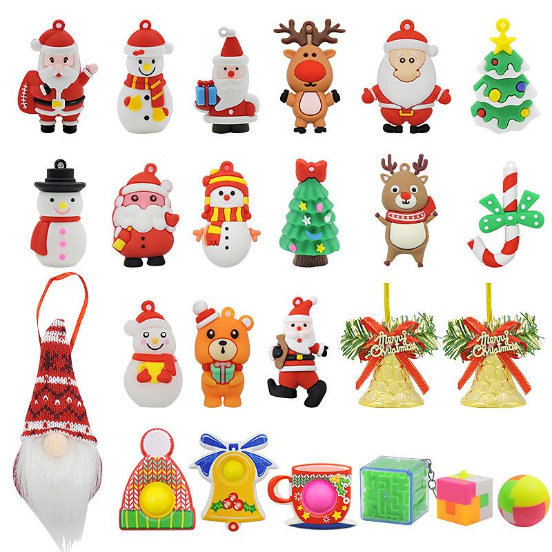 För present jul Kreativ kalenderhänge Underhållning Harts Jul Älg adventskalender med 24 små dörrar