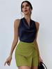 Women's Sexy Sleeveless Satin Shirt - Spring/Summer 2025 Collection