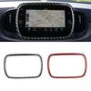 Fiat 500 Carbon Fiber Center Console Navigation Trim Sticker