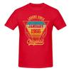 Unisex 56th Birthday 56 Years Old Retro Legend Since January 1966 T Shirt Vintage Oneck Cotton Anime Shirt