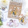 10 Pcs/Set PET Stickers Flower Girl Series Character Spring Background Sticker Romantic Large Diary Decoration Stickers Pack