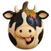 1Pc Funny Farm Animals Statue Farmhouse Pumpkin Figurines Pumpkin Table Ornaments for Autumn Halloween Thanksgiving Home Indoor