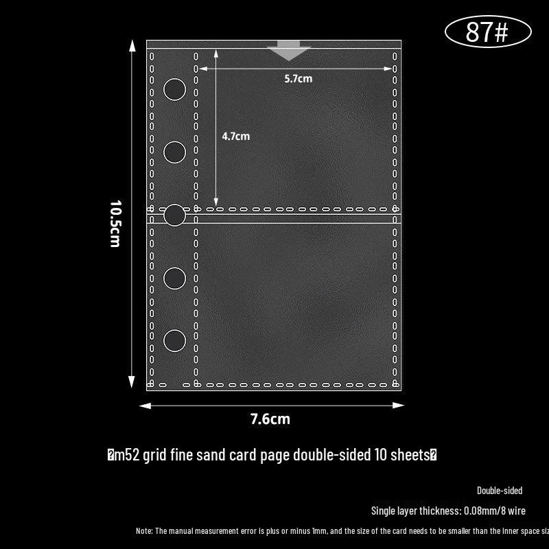 Four-Grid & Nine-Grid Card Album Refill Pages for Loose-Leaf Journals (A4/A5)
