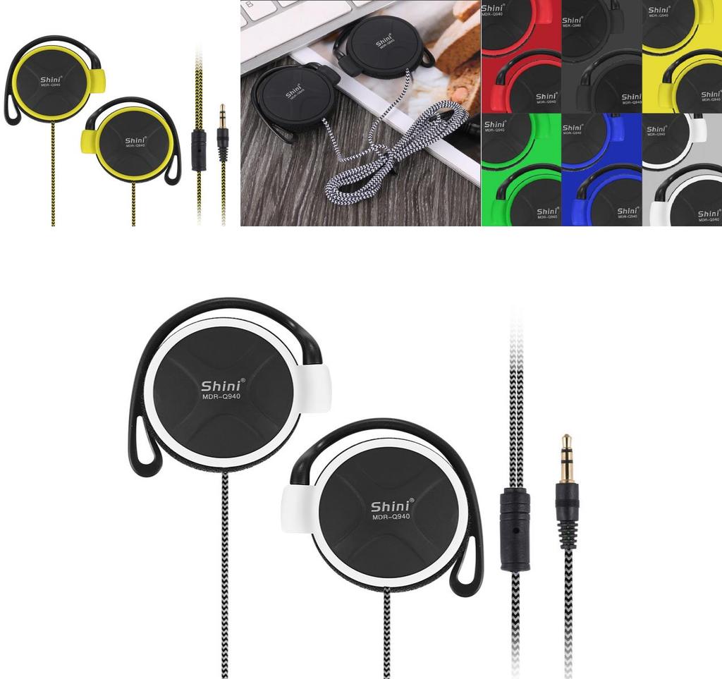 Premium Quality 3.5mm Headphones Earhook Earphone For Smartphones And Mp3 Players