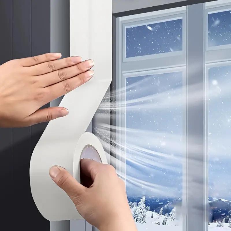 10Rolls Window Sealing Tape Draft Stopper Weather Stripping Waterproof Strong Adhesive Door Gap Seal Strip