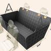 Pet Car Seat Mat with Load-Bearing Extension - Rear Seat Protector for Dogs