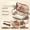 Portable Light-Resistant Daily Medication Organizer with 6 Compartments, Made from Materials Ideal for Outdoor Use or Travel
