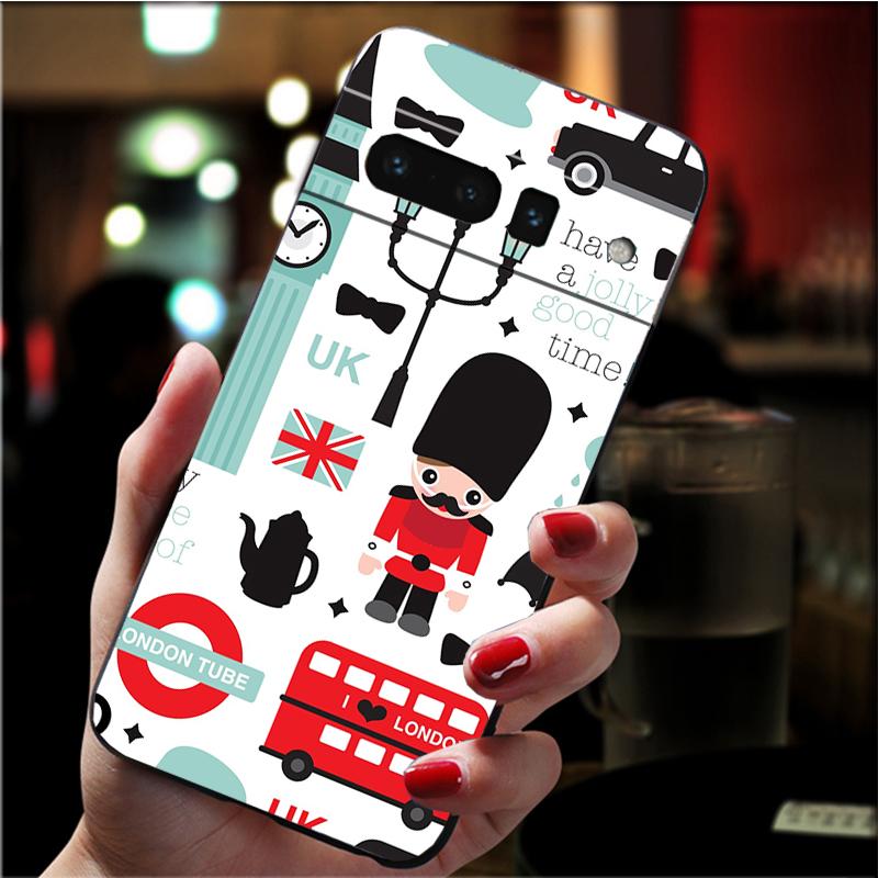 Handyhülle für Google Pixel 7 Pro 7 6A 6 Pro 5A 4A 3A Pixel 4 XL Pixel 5 6 4 3 XL 3A XL 2 XL Big Ben Telefonzelle Hülle Funda