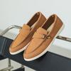 2025 Men's Suede Slip On Loafers Lightweight Breathable Flats Non Slip Comfort Fashion for Casual Outdoor Flat Shoes